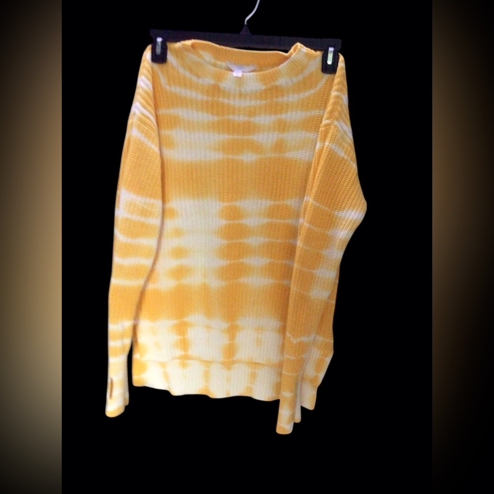 EUC....Womens Time & Tru cotton tie dyed sweater. Size Large